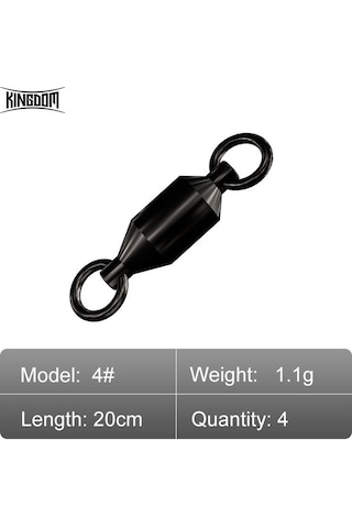 Krallık Rulman Döner Balıkçılık Konnektörü Yüksek Mukavemetli Haddeleme Paslanmaz Çelik Olta Takımı Topu Balıkçılık Aksesuarları