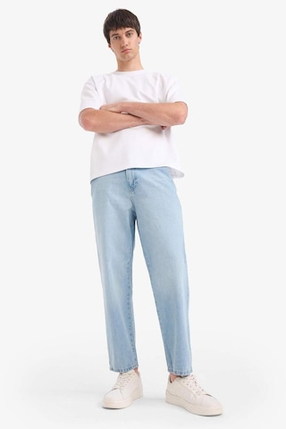Defacto %100 Pamuk Relax Fit Geniş Paça Jean Kar Yıkamalı Pantolon E1376ax25smnm39 Mavi