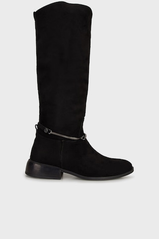 Pierre Cardin Bayan Çizme Pc55048 Siyah Süet Siyah Süet