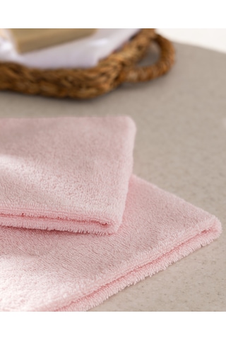 Jeanne Kroşeli 2'li %100 Pamuk El Havlusu - Pudra - 30x40 Cm 8684427204597 Pudra