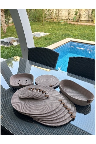 Supla Takımı, 6 Kişilik, Amerikan Servis, Bej Bej