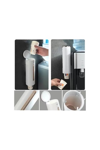 Hubrendy Sh Sunup Sn-27106 Kendinden Yapışkanlı Plastik - Karton Bardak Dispenseri