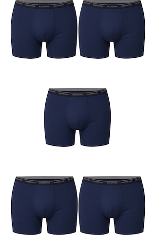 5 Li Paket Erkek Büyük Beden Rahat Kalıp Redzone Likralı Bambu Boxer İndigo