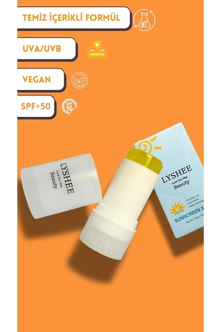 Spf50+ Pa++++ Güneş Koruyucu Stick, Parfümsüz, Suya Dayanıklı, Vegan, Non-komedojenik, Yüz Ve Dudak İçin