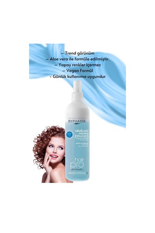 Byphasse Bukleli Saçlara Özel Çift Fazlı Vegan Sıvı Saç Kremi 400 ML