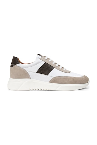 Deery Hakiki Süet Bej Erkek Sneaker Ayakkabı - 01963Mbeje01 Bej