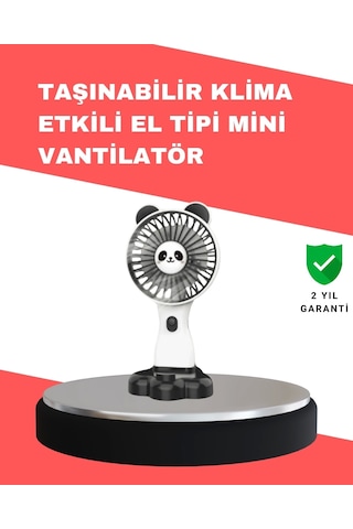 Dekoratif Tasarımlı Usb Şarjlı El Vantilatörü