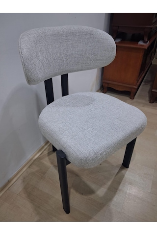 Sandalye 90603 Eliza Model Metal Siyah Ayak 1 Ad Ortopedik Kalın Sünger Siyah