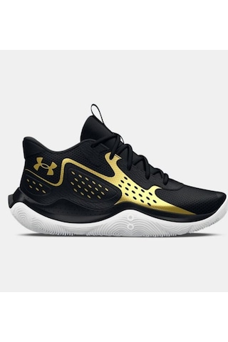 Under Armour Erkek Logo Detaylı Hafif Esneyebilen Bağcıklı Siyah1 Basketbol Ayakkabısı 3026634-001 Siyah - Altın