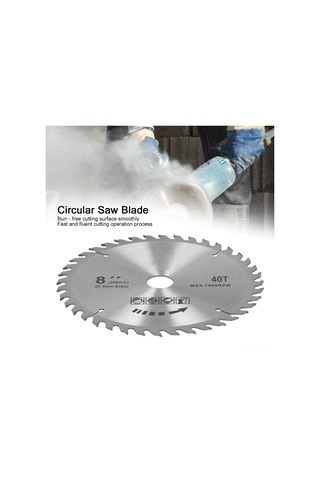 Xindoker 200mm 40 Dişli Sert Karbür Testere Bladesı, Ahşap Kesim İçin Tersli Dişli, Isı Dağıtım Delikli, Paslanmaz Ve Dayanıklı - 8 Adet Paket