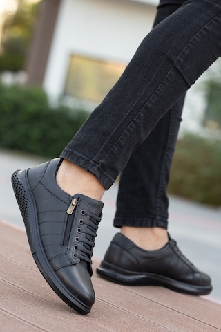 Daxtors Garantili D262 Günlük Ortopedik Hakiki Deri Erkek Ayakkabı 001