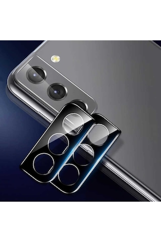 Galaxy S21 Fe Zore 3D Kamera Lens Koruycu Cam Siyah