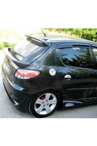 Peugeot 206 Spoyler Spoiler Parlak Siyah Boyalı
