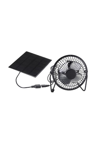 5 W 4 Inç Mini Güneş Paneli Powered Ventilatör Fan Taşınabilir Sera Güneş Egzoz Fanı Ofis Açık Köpek Tavuk Evi Hayranları Ccksv8 Siyah