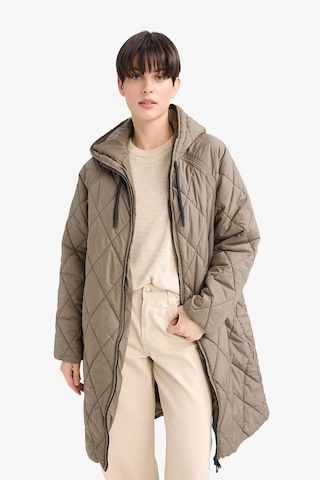 Defacto Regular Fit Kapüşonlu Kapitoneli Fermuarlı Parka F2882ax25wnkh402 Haki-kh402