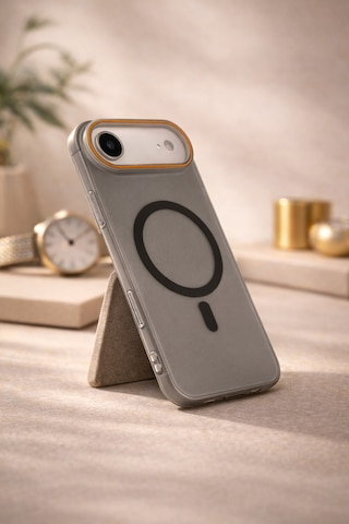 Apple Uyumlu iPhone 17 Air Magsafe Wireless Şarj Özellikli Mat Sert Arka Kapak Kılıf