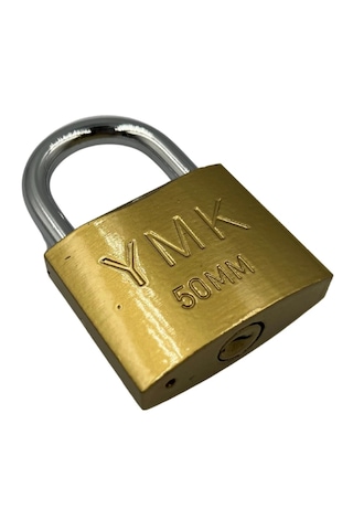 Sarı Asma Kilit 50 Mm 3 Anahtarlı Sarı Boyalı Sağlam Kilit Kod : Ymk-1250b
