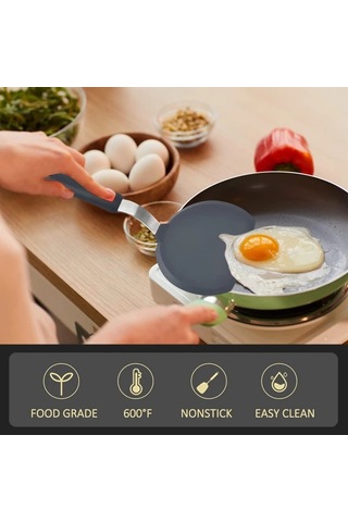 Brightnova 3 Pack Spatula 3 Adet Silikon Spatula Seti 600 C Isıya Dayanıklı Yapışmaz Tencere Mutfak Aletleri Ahşap