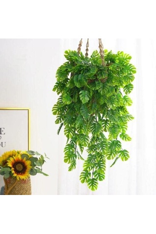 Yapay Çiçek Sarkan Monstera Devetabanı 5 Dallı 70cm Diğer