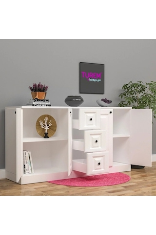 Relax Membran Kapak Konsol Mdf Beyaz