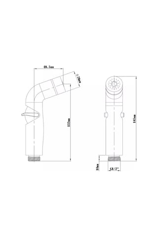 Esko Hijyenik Duş, Duş Başlığı 209180367 Siyah