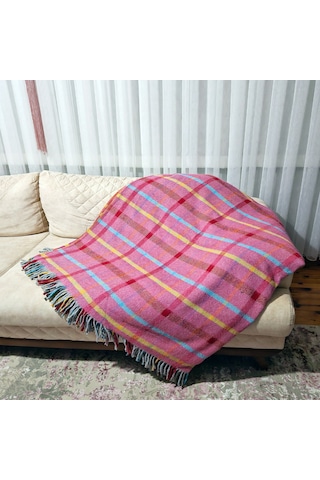 Çift Kişilik Pamuklu Battaniye 180 200 Cm X 5043 Çok Renkli