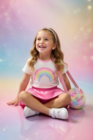 Mollycrush Kız Çocuk Unicorn Yazı Tasarımlı Hediye Peluş Çanta Ayarlanabilir Askılı Renk Geçişli Model Çok Renkli
