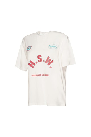 Hummel Nell Oversıze T-shırt S/s Kadın Kısa Kol T-shırt Beyaz Beyaz