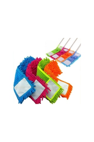 Larimar Makarna Mop Mikrofiber Yedek Paspas Temizlik Bezleri 5'li 60 CM