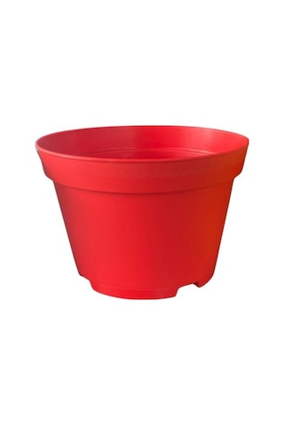 Katı Plastik Sukulent Saksısı 10 Adet Kırmızı 8.5 Cm