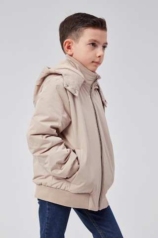 Benitto Kids Erkek Çocuk Kapüşonlu Mevsimlik Ceket 51313 Bej