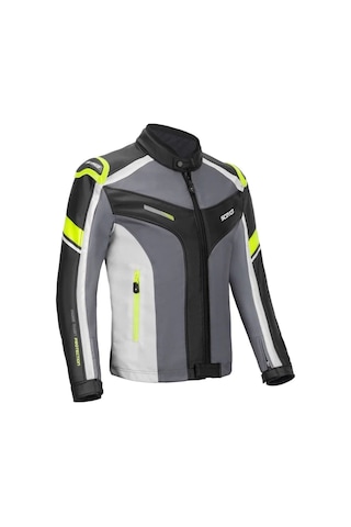 Motoanl Motosiklet Montu Full Korumalı 4 Mevsim Pu Kaplamalı Polyester Ve Naylon Kumaş Motor Mont Green