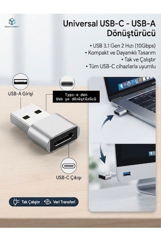 Çeşitli Renk Usb To Type-c 3.0 Veri Aktarımı Otg Çevirici Usb'den Type-c'ye Dönüştürücü Adaptör Yüksek Hızlı Çok Renkli
