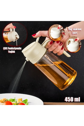 Porsima Alk-3154 Çok Amaçlı Cam Sprey Şişe Yağlık Yağdanlık Krem