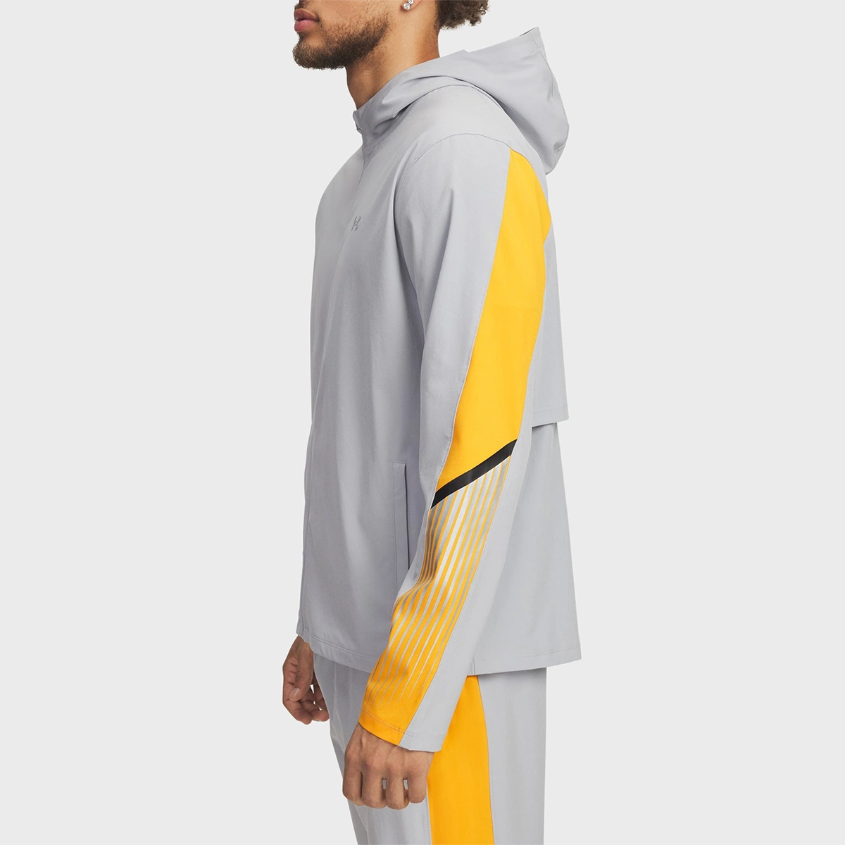 Under Armour Velociti Storm Hooded Erkek Gri Kapüşonlu Ceket Gri