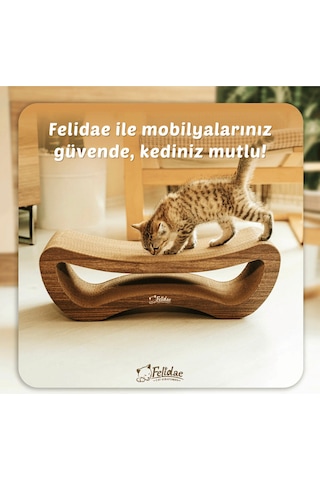 Oluklu Mukavva, Kedi Tırmalama Kanepesi Yatay Tırmalama / 59x20x24cm Medium - Cs8 Dw