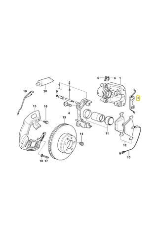 Bmw E39 Ate Ön Fren Kaliper Yayı 34116763028