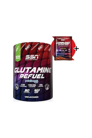 SSN Sports Style Nutrition Glutamine Refuel 300 gr (AROMASIZ) Amino Asit
