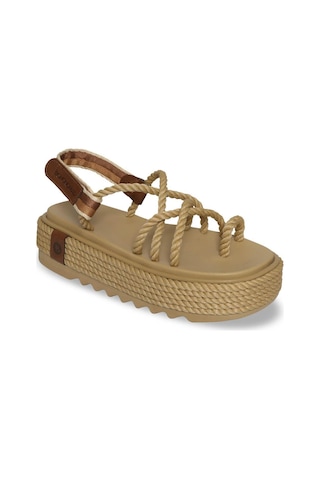 Bohnomad Bohonomad Ibiza Chunky Platform Kadın Sandalet - Bej