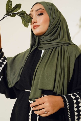 Unika Boutique Kadın Penye Şal Kaymaz Haki