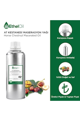 At Kestanesi Maserasyon Yağı - 1 Kg - %100 Saf Ve Doğal Maserasyon Yağ 1 KG