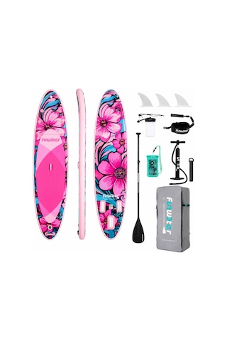 Pınk Flower Şişme Sup Board/stand Up Paddle Board 350x85x15 Cm 1 Yıl Garanti