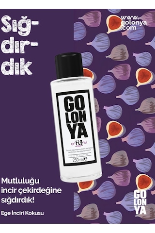 Golonya Ege İnciri Kokulu Cam Şişe Kolonya 250 ML