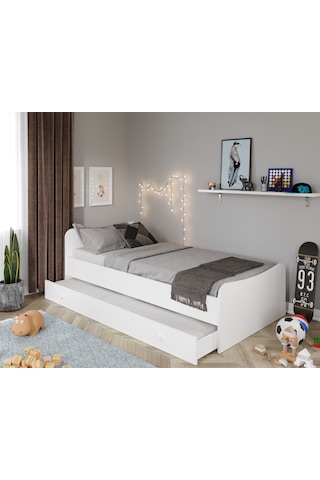 Kznhome Selen Yavrulu Karyola Beyaz - Tamamı 1. Kalite Mdf