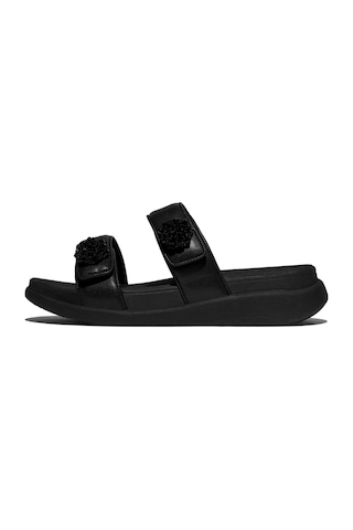 Roncato 090 All Black Sandalet Kadın Diğer Iw5-090 / 675 Fitflop F-mode Go Beadie-button Adjustable Two-bar Siyah