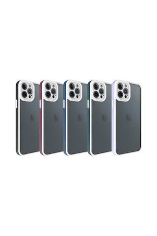 Zeyline Apple Uyumlu iPhone 12 Pro Max Zore Mima Kapak-lila