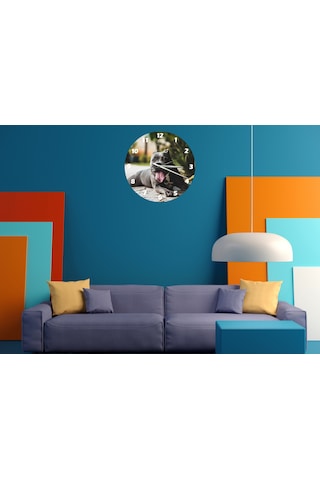Ti-play Pitbul 30x30cm Akrilik Dekoratif Modern Duvar Saati Çok Renkli 03310137