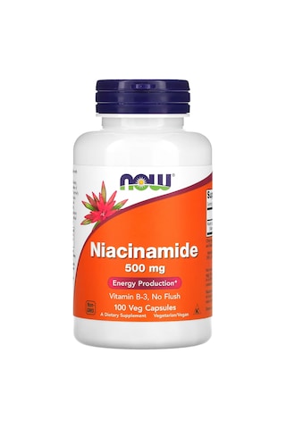 Now Foods Niacinamide 500 MG 100 Kapsül