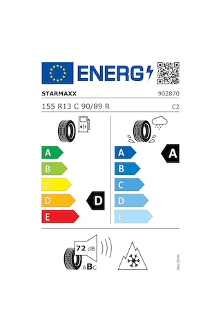 Starmaxx Vanmaxx A/S+ 155R13C 90/89R M+S 3Pmsf 8Pr Hafif Ticari Dört Mevsim Lastiği 2026