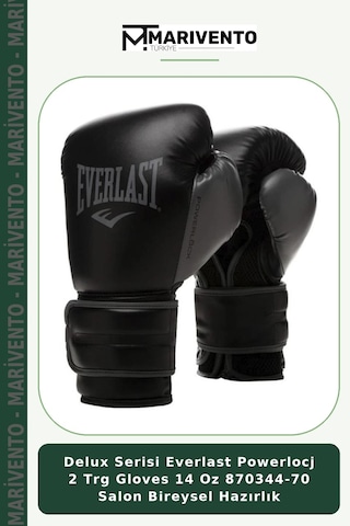 Delux Serisi Everlast Powerlocj 2 Trg Gloves 14 Oz 870344-70 Salon Bireysel Hazırlık Çok Renkli
